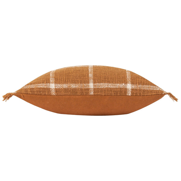Beni 45x45 Feather Filled Cushion Ginger/natural - Canwell Interiors Limited - Riva