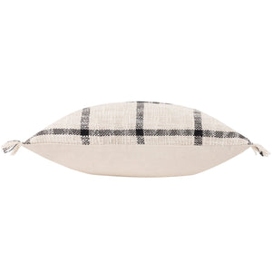 Beni 45x45 Feather Filled Cushion Natural/black - Canwell Interiors Limited - Riva
