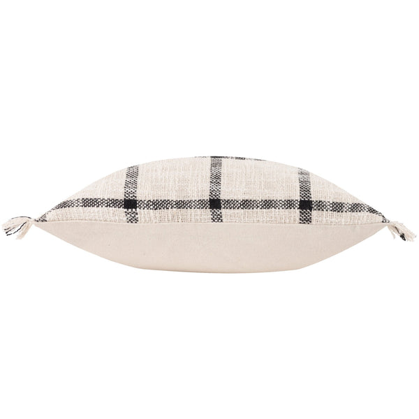 Beni 45x45 Feather Filled Cushion Natural/black - Canwell Interiors Limited - Riva