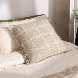 Beni 45x45 Feather Filled Cushion Stone/Natural - XShowhome Limited - Riva