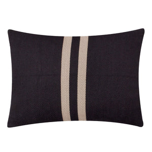 Benton 40x50 Feather Filled Cushion Black - Canwell Interiors Limited - Riva