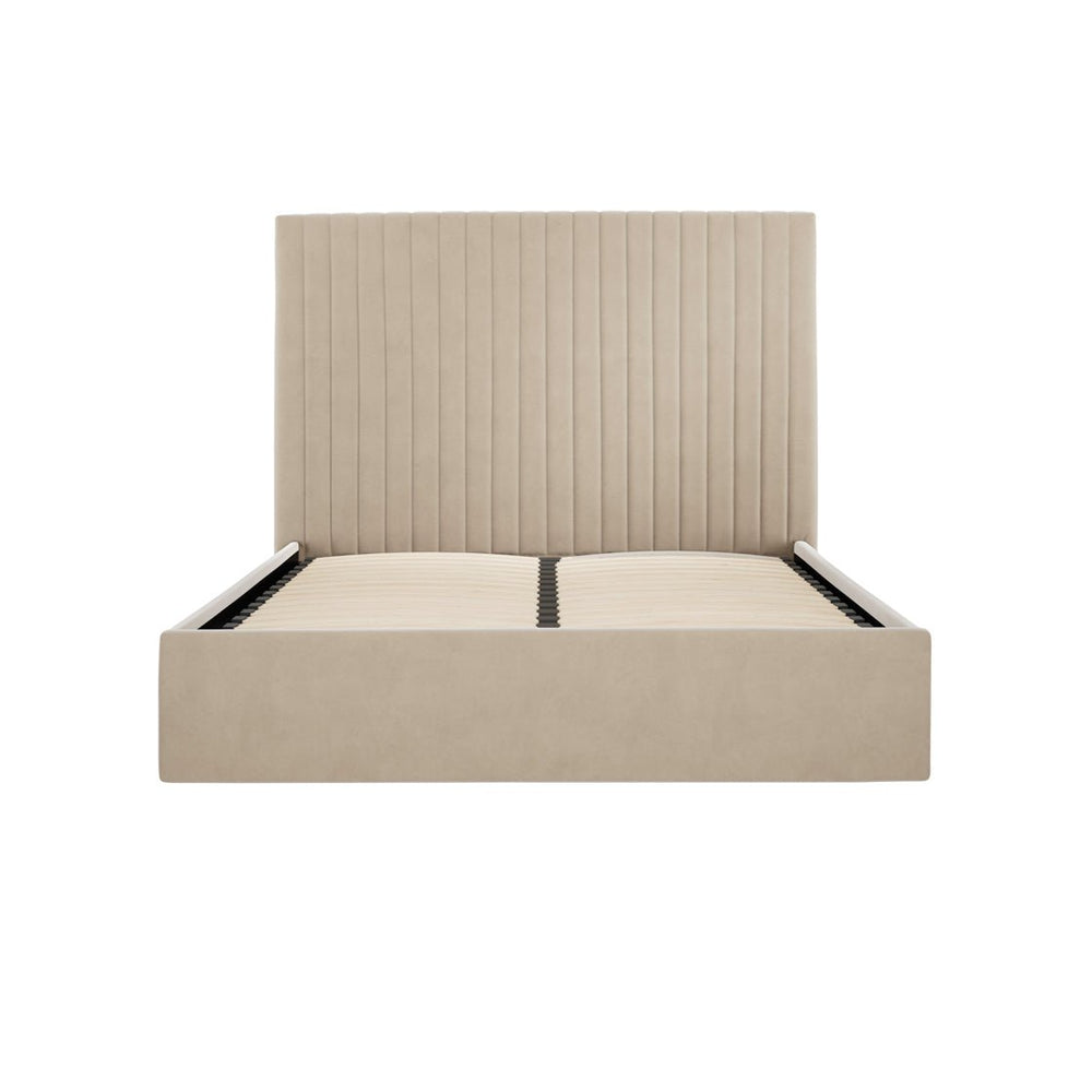 Berlin Beige Tall Ottoman Double Bed - Canwell Interiors Limited - Canwell