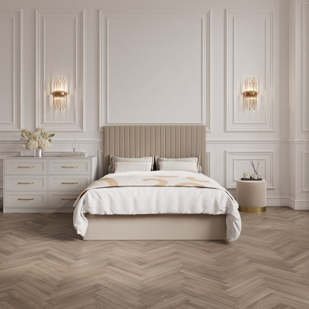 Berlin Beige Tall Ottoman Single Bed - Canwell Interiors Limited - Canwell