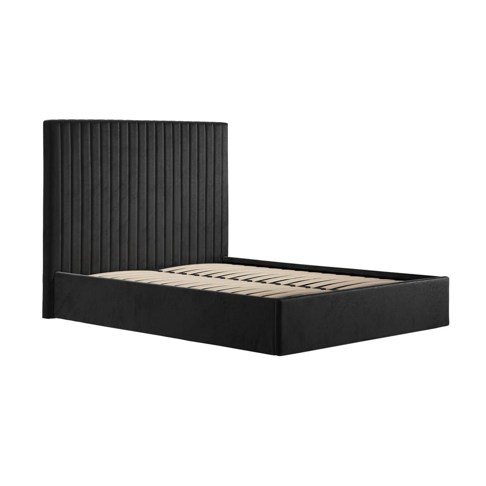 Berlin Black Tall Ottoman Double Bed - Canwell Interiors Limited - Canwell