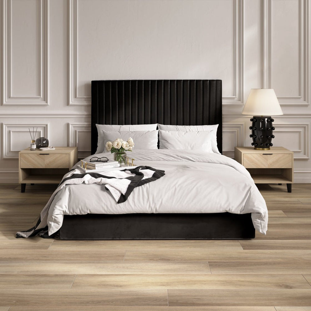 Berlin Black Tall Ottoman Single Bed - Canwell Interiors Limited - Canwell