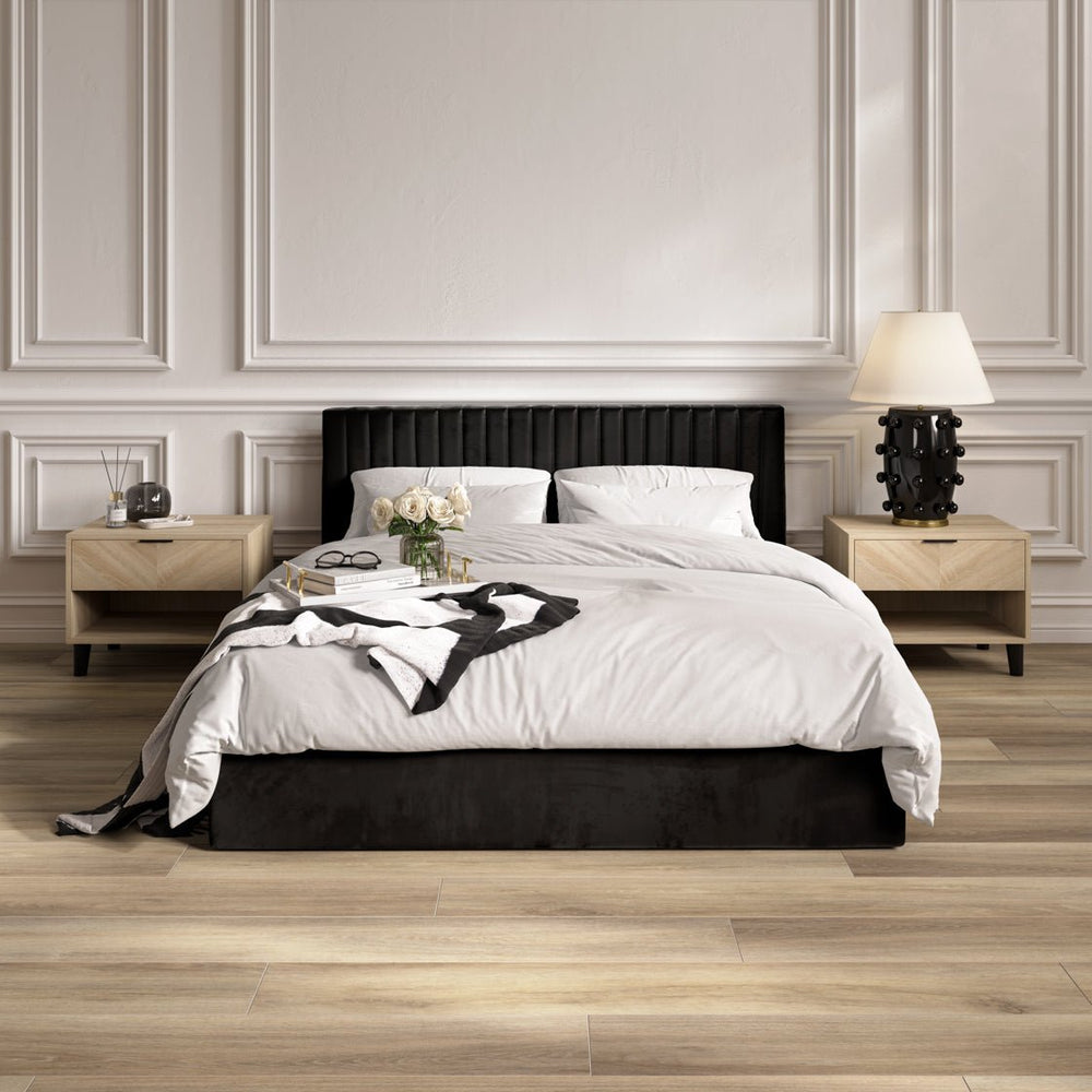 Berlin Black Tall Ottoman Single Bed - Canwell Interiors Limited - Canwell