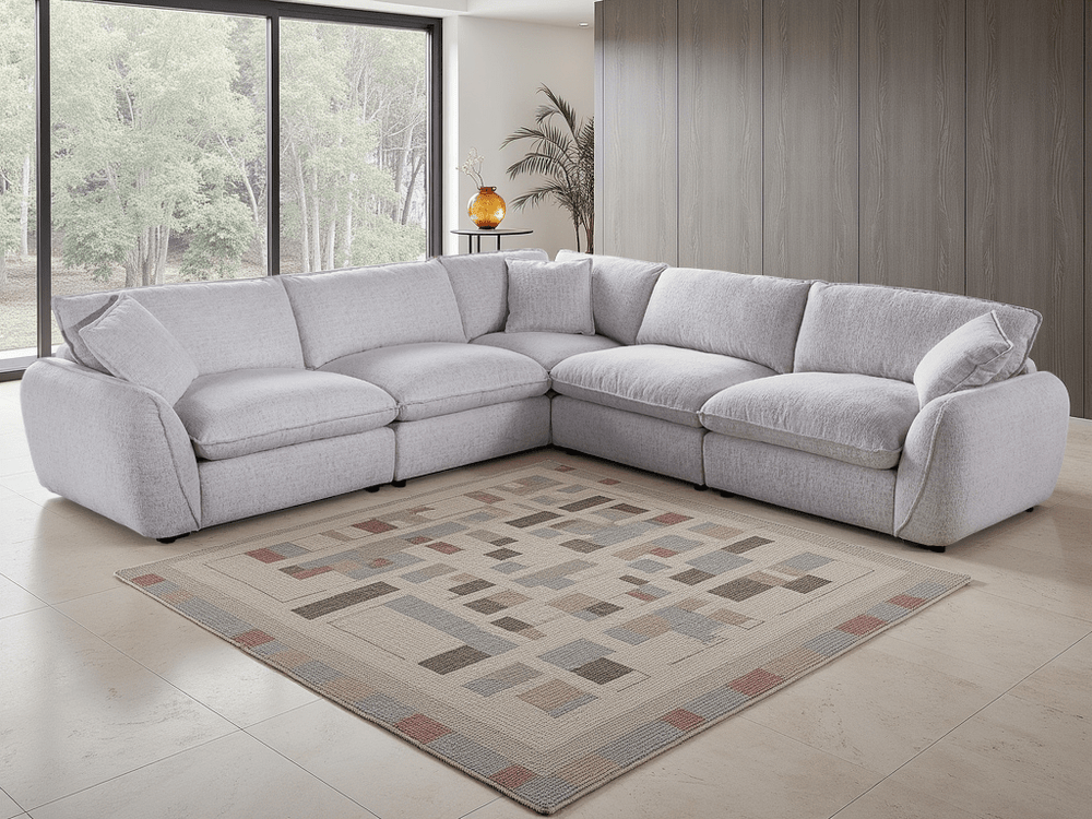 Berlin Sofa Beige Large Corner - XShowhome Limited - Xshowhome