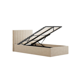 Berlin Beige Ottoman Single Bed | Xshowhome
