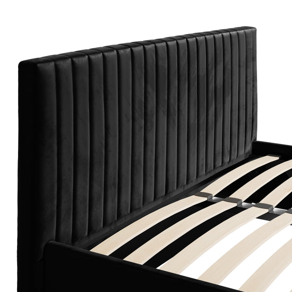 Berlin Black Ottoman King Size Bed | Xshowhome