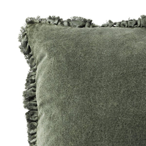 Bertie 45x45 Feather Filled Cushion Moss - Canwell Interiors Limited - Riva