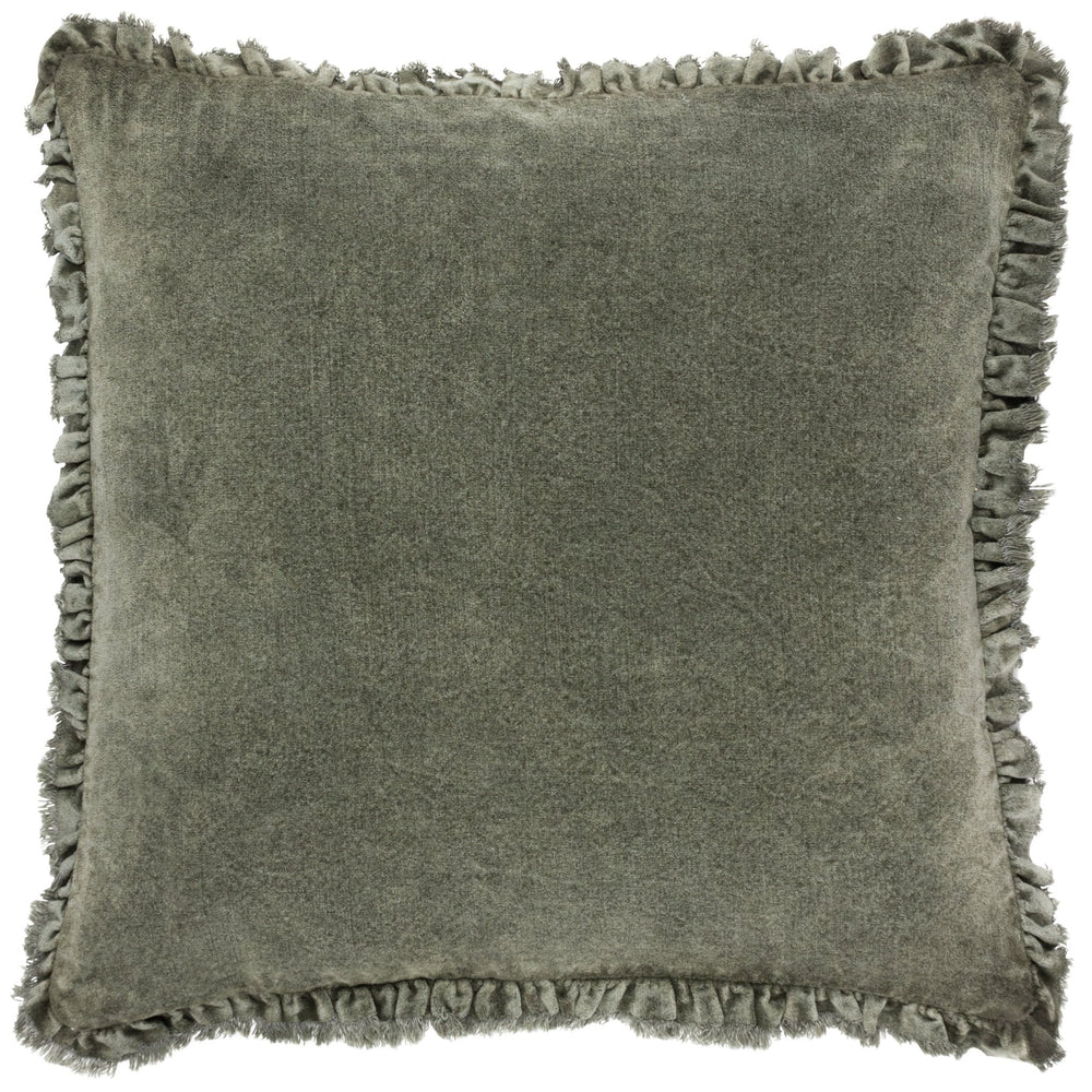 Bertie 45x45 Feather Filled Cushion Moss - Canwell Interiors Limited - Riva