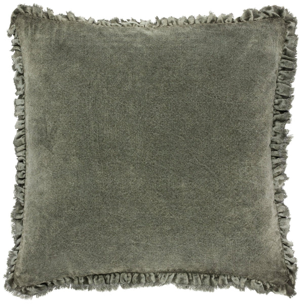 Bertie 45x45 Feather Filled Cushion Moss - Canwell Interiors Limited - Riva
