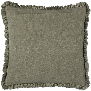 Bertie 45x45 Feather Filled Cushion Moss - Canwell Interiors Limited - Riva