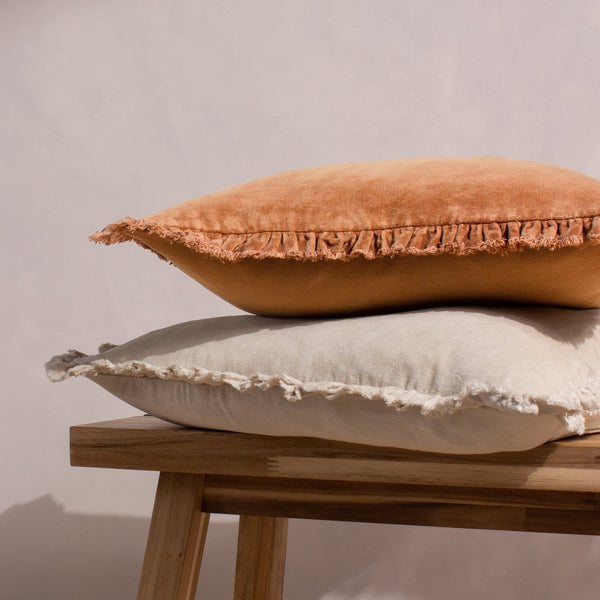Bertie 45x45 Feather Filled Cushion Natural - Canwell Interiors Limited - Riva