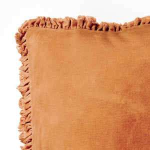 Bertie 45x45 Feather Filled Cushion Rust - Canwell Interiors Limited - Riva