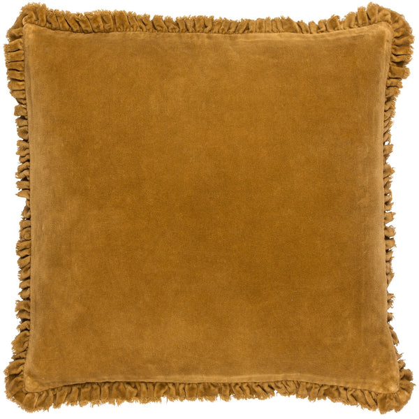 Bertie 45x45 Feather Filled Cushion Saffron - Canwell Interiors Limited - Riva