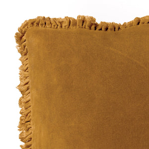 Bertie 45x45 Feather Filled Cushion Saffron - Canwell Interiors Limited - Riva