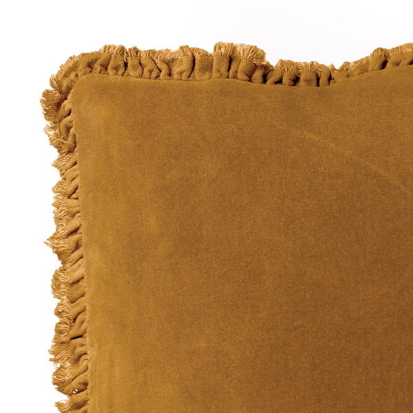 Bertie 45x45 Feather Filled Cushion Saffron - Canwell Interiors Limited - Riva