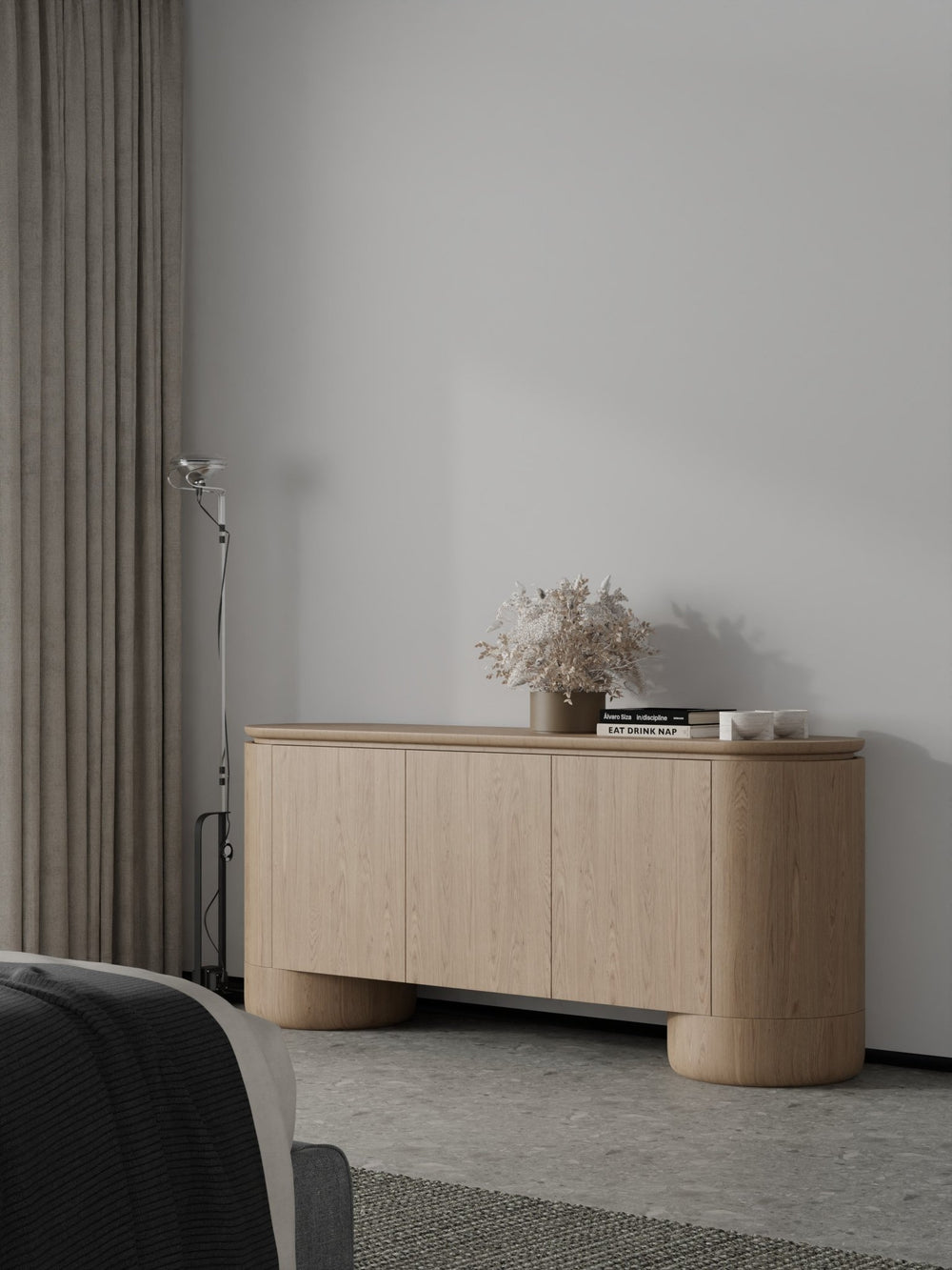 Berwick Buffet - Ash Oak - 3 Door - XShowhome Limited - Tommy Franks