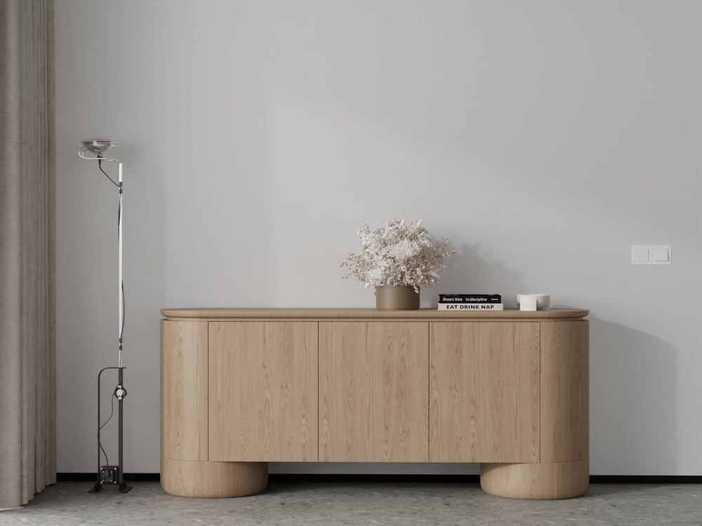 Berwick Buffet - Ash Oak - 3 Door - XShowhome Limited - Tommy Franks