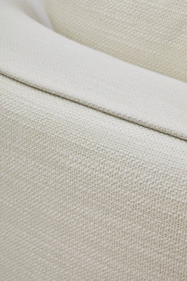 Bilani Cream Linen Effect Curved Chair - Canwell Interiors Limited - Xshowhome