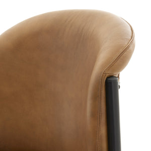 Billy Leather Curved Dining Chair - Canwell Interiors Limited - Hills