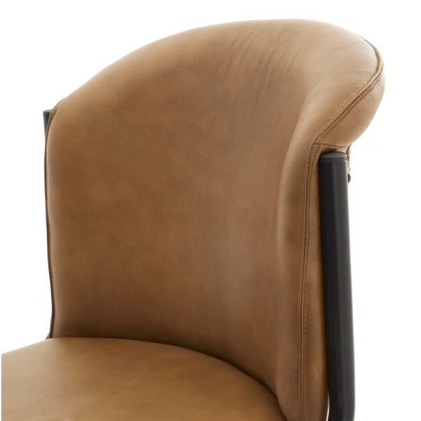 Billy Leather Curved Dining Chair - Canwell Interiors Limited - Hills