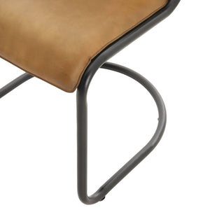 Billy Leather Curved Dining Chair - Canwell Interiors Limited - Hills