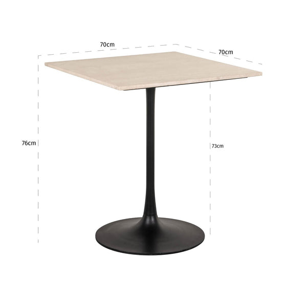Bistro table Tavolo beige 70x70 - Canwell Interiors Limited - Richmond
