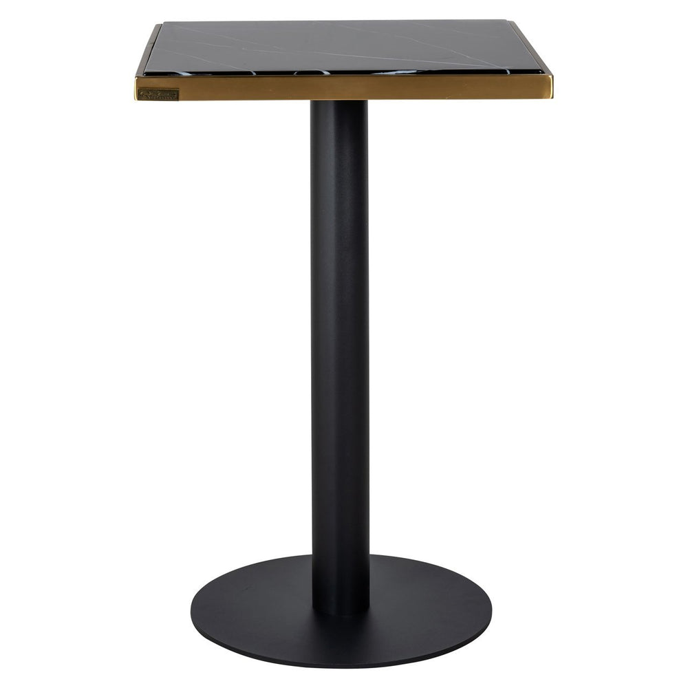 Bistro table Zenza black/gold 50x50 - Canwell Interiors Limited - Richmond