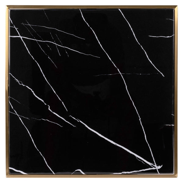 Bistro table Zenza black/gold 50x50 - Canwell Interiors Limited - Richmond