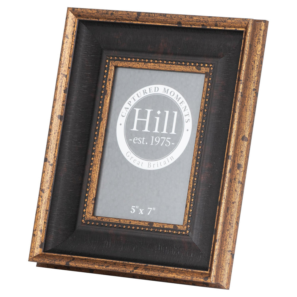 Black and Antique Gold Beaded 5x7 Photo Frame - Canwell Interiors Limited - Hills