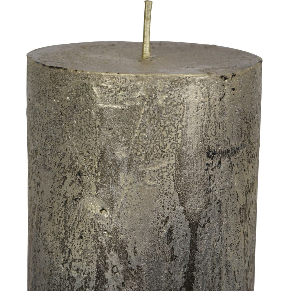 Black and Gold Ombre Pillar Candle 7x12cm - XShowhome Limited - Libra