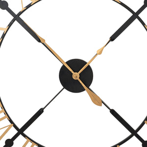 Black and Gold Skeleton Clock - Canwell Interiors Limited - Hills