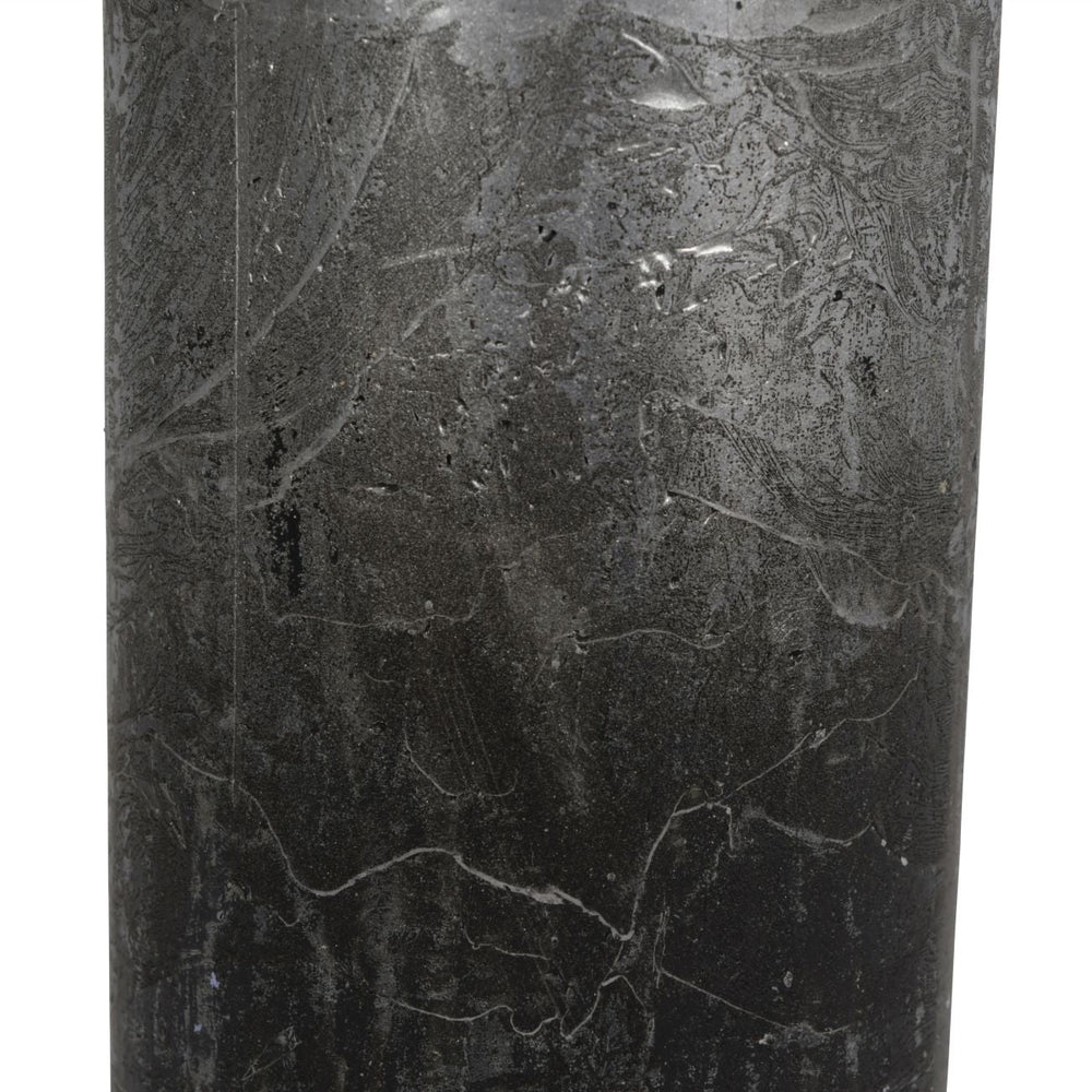 Black and Silver Ombre Pillar Candle 10x20cm - XShowhome Limited - Libra
