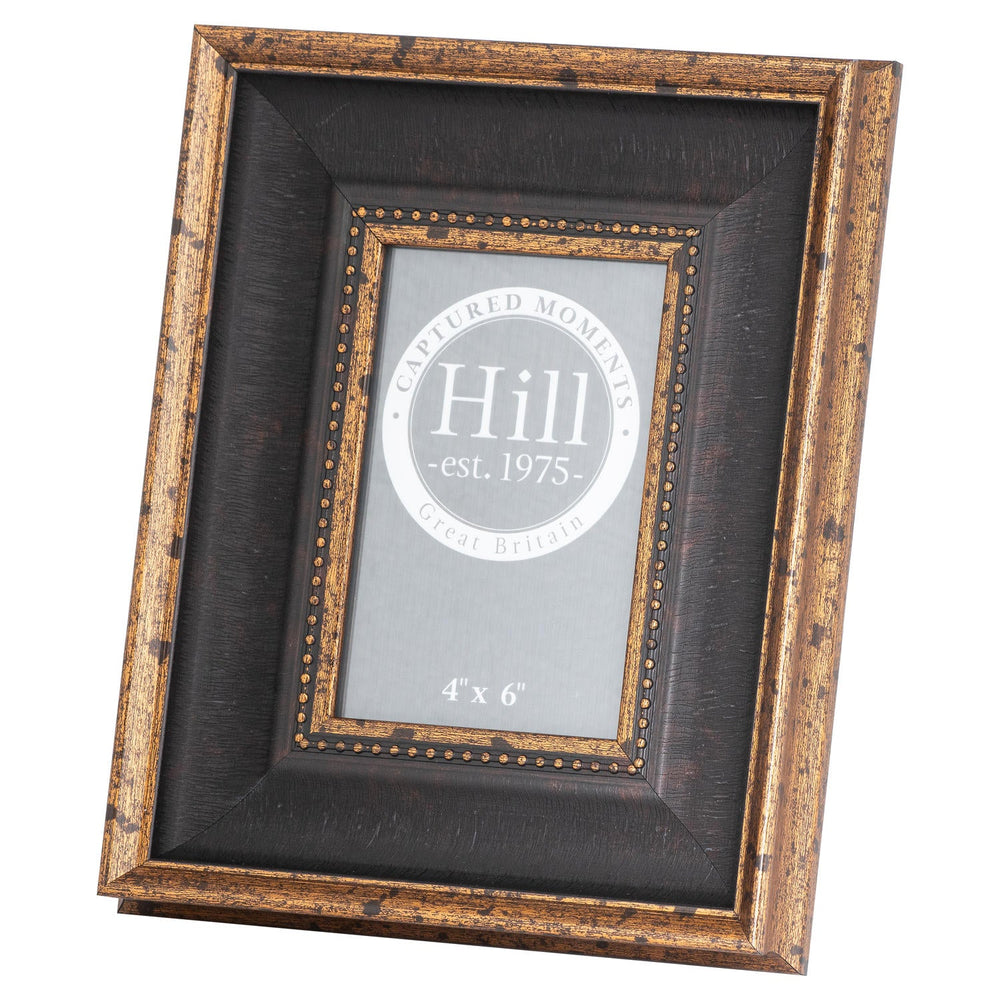 Black Antique Gold Beaded 4x6 Photo Frame - Canwell Interiors Limited - Hills