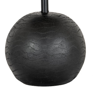 Black Cannon Table Lamp With Hessian Shade - Canwell Interiors Limited - Hills