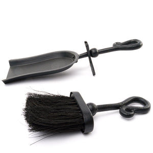 Black Crook Handled Hearth Tidy - Canwell Interiors Limited - Hills