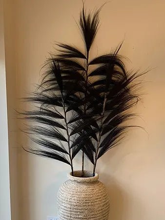 Black Feather Pot Display - Canwell Interiors Limited - Wilde Java