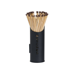 Black Finish Logs and Kindling Buckets & Matchstick Holder - Canwell Interiors Limited - Hills