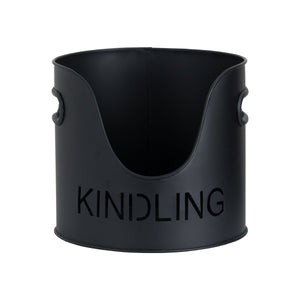 Black Finish Logs and Kindling Buckets & Matchstick Holder - Canwell Interiors Limited - Hills