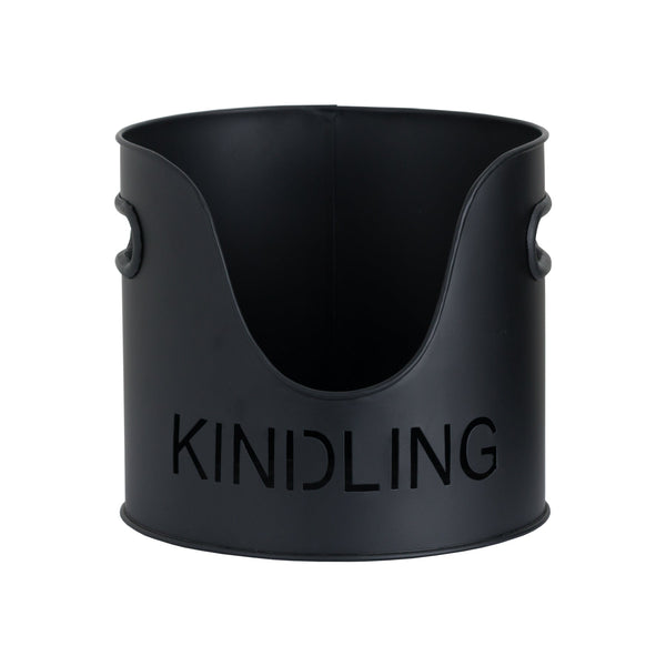 Black Finish Logs and Kindling Buckets & Matchstick Holder - Canwell Interiors Limited - Hills