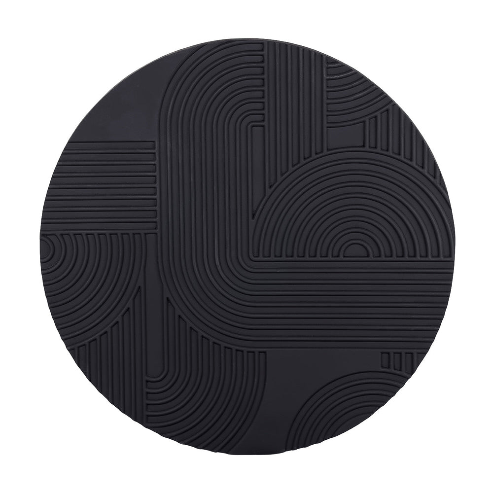 Black Geometric Echoes Wall Art 90x90cm - XShowhome Limited - Libra