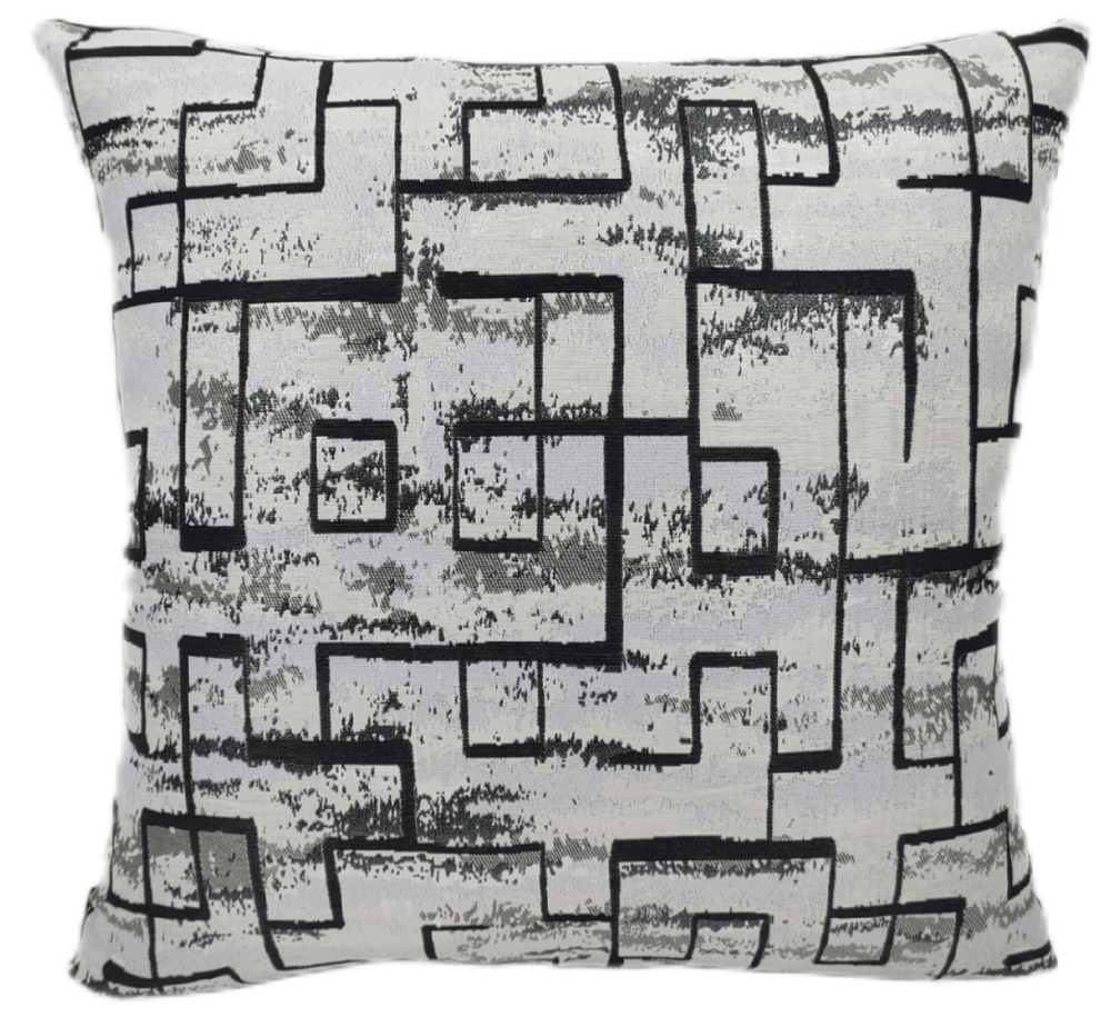 Black on White Abstract 45x45 - Canwell Interiors Limited - Malini