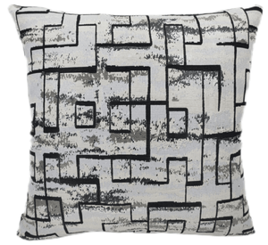 Black on White Abstract 45x45 - Canwell Interiors Limited - Malini