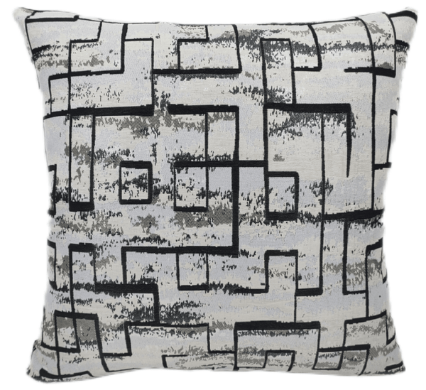 Black on White Abstract 45x45 - Canwell Interiors Limited - Malini