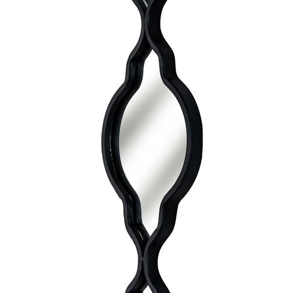 Black Quarterfoil Decorative Hanging Mirror - Canwell Interiors Limited - Hills