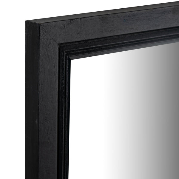 Black Wood Large Window Mirror - Canwell Interiors Limited - Hills