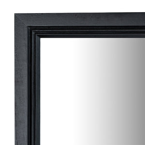 Black Wood Large Window Mirror - Canwell Interiors Limited - Hills