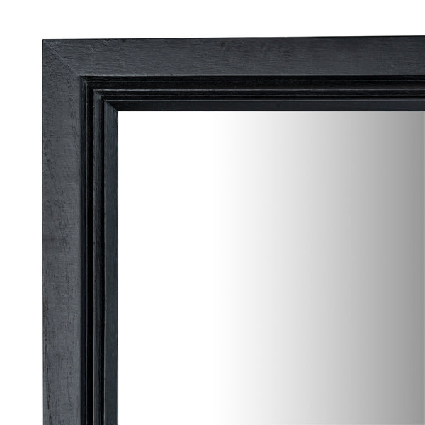 Black Wood Large Window Mirror - Canwell Interiors Limited - Hills